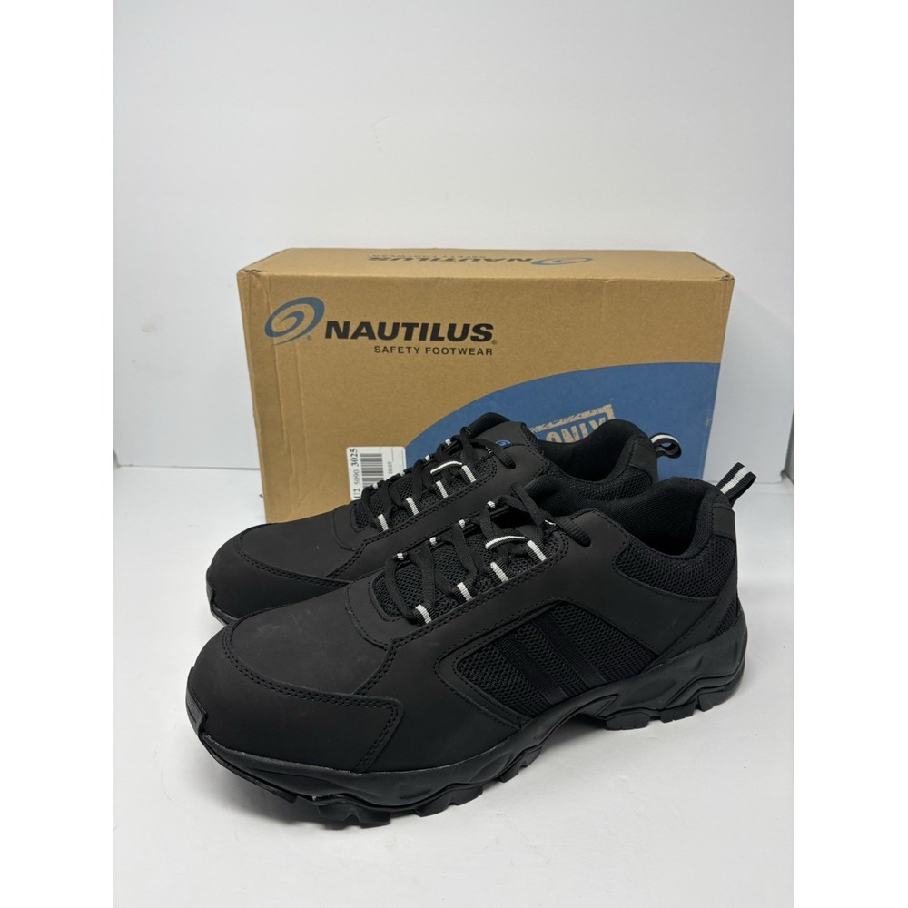 Nautilus N2102 Guard Sport Mens 14W Black Safety Toe Work Shoes ASTM EH SR NEW